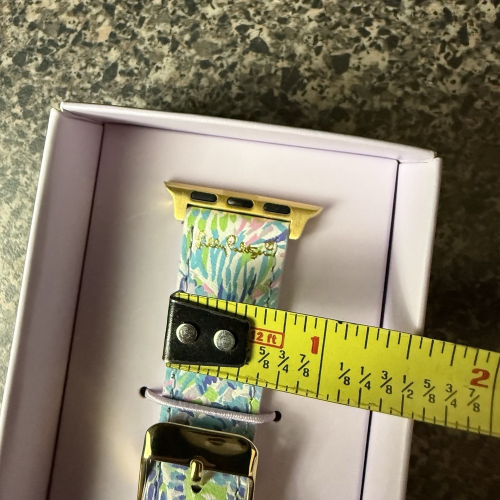 Lilly Pulitzer Leather Apple Watch Strap Band 38mm/40mm Shell Of A Party Multi - Picture 10 of 10